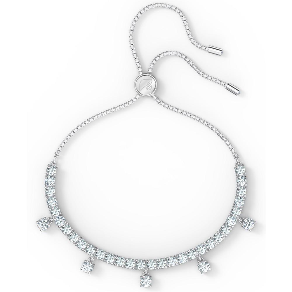 Silver-Tone Crystal Slider Bracelet商品第4张图片规格展示
