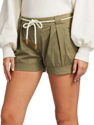 商品FRAME|Tie-Up Rolled Shorts,价格¥248,第3张图片详细描述