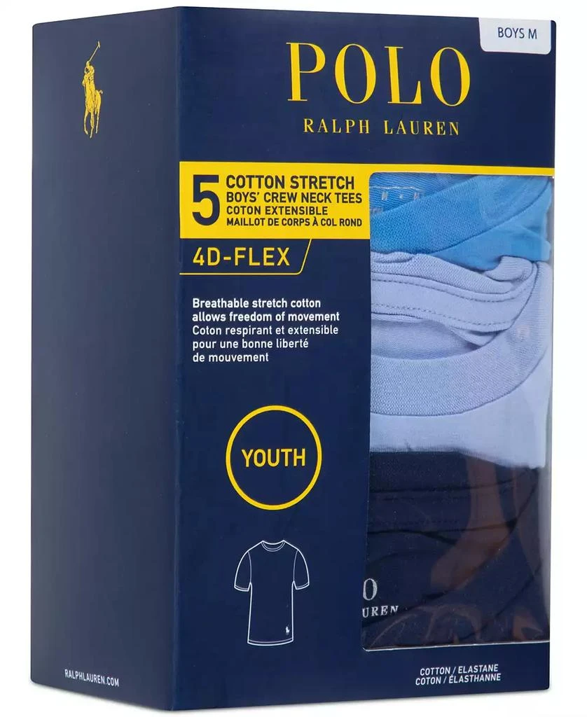 Big Boys Crewneck Undershirts, 5 Pack 商品
