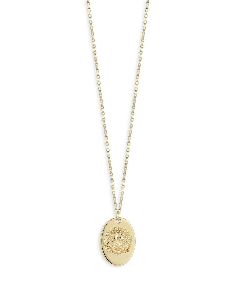 商品Bloomingdale's|14K Yellow Gold Lion Pendant Necklace, 16" - 100% Exclusive,价格¥1080,第1张图片详细描述