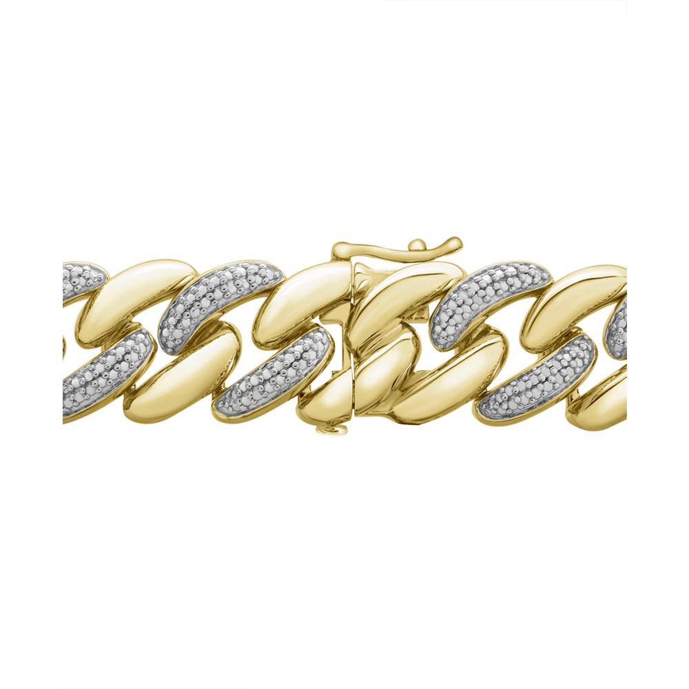 Men's Diamond Pavé Wide Link 24" Chain Necklace (1/2 ct. t.w.)商品第4张图片规格展示