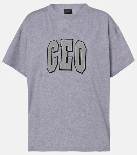 商品Balenciaga|CEO Team cotton jersey T-shirt,价格¥5429,第1张图片