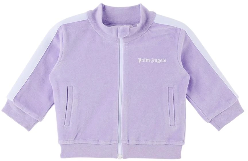 商品Palm Angels|Baby Purple Stripe Trim Track Jacket,价格¥701,第1张图片