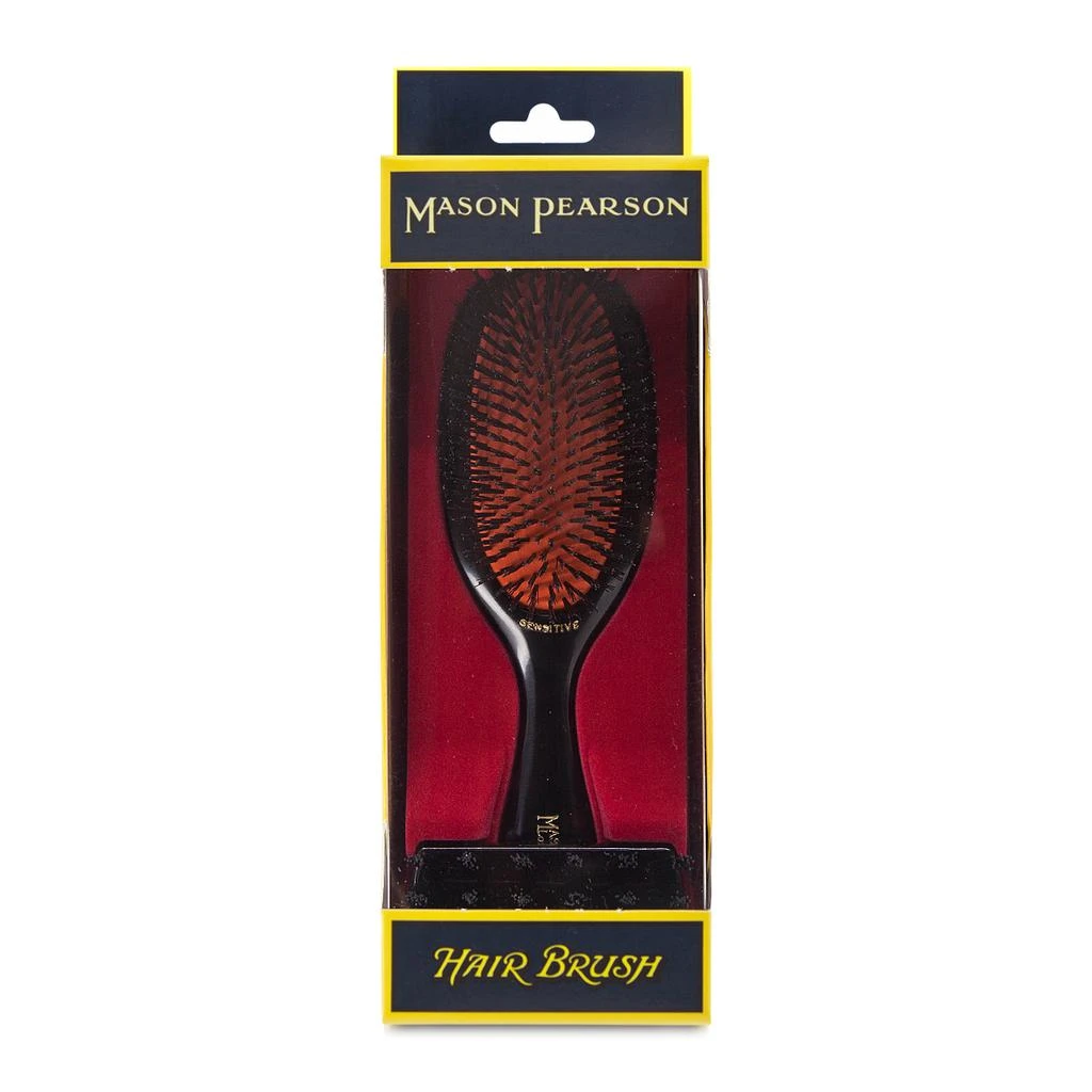 商品Mason Pearson|MasonPearson 梅森皮尔森 灵敏型纯鬃毛梳附带清洁梳 SB3C,价格¥1394,第1张图片