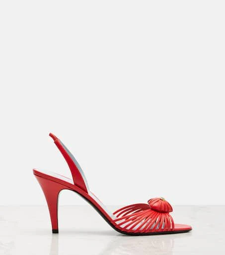 商品Valentino|Royal 90皮革露跟凉鞋,价格¥9930,第4张图片详细描述