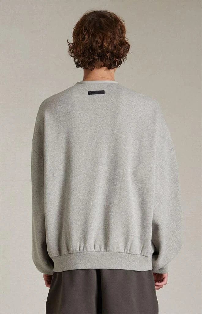 商品Essentials|Dark Heather Oatmeal Crew Neck Sweatshirt,价格¥525,第3张图片详细描述