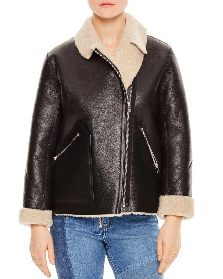 商品Sandro|Alan Shearling 夹克,价格¥5933,第1张图片