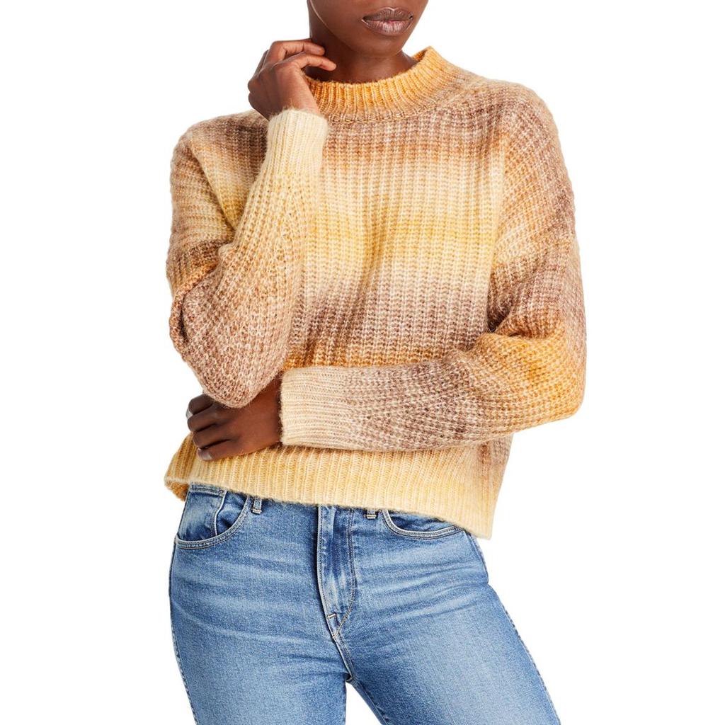 Aqua Womens Space Shaker Striped Crewneck Pullover Sweater商品第1张图片规格展示