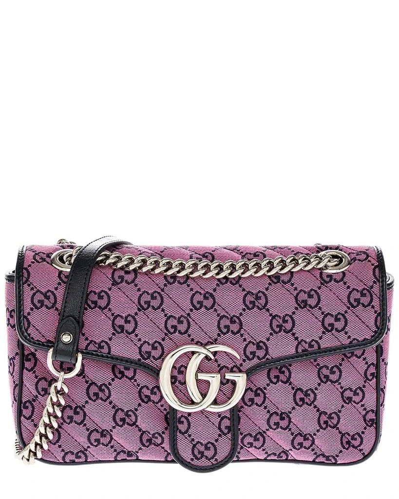 商品Gucci|Gucci GG Marmont Small Canvas Shoulder Bag,价格¥11180,第1张图片