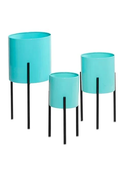 商品Monroe Lane|Lane Contemporary Metal Planter   Set Of 3,价格¥1452,第5张图片详细描述