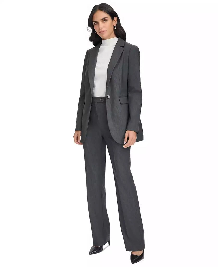 商品Calvin Klein|Women's Pinstripe One-Button Blazer,价格¥535,第5张图片详细描述