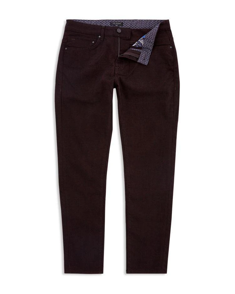 商品Ted Baker London|Neopok Straight Fit Hybrid Jeans in Dark Red,价格¥989,第4张图片详细描述