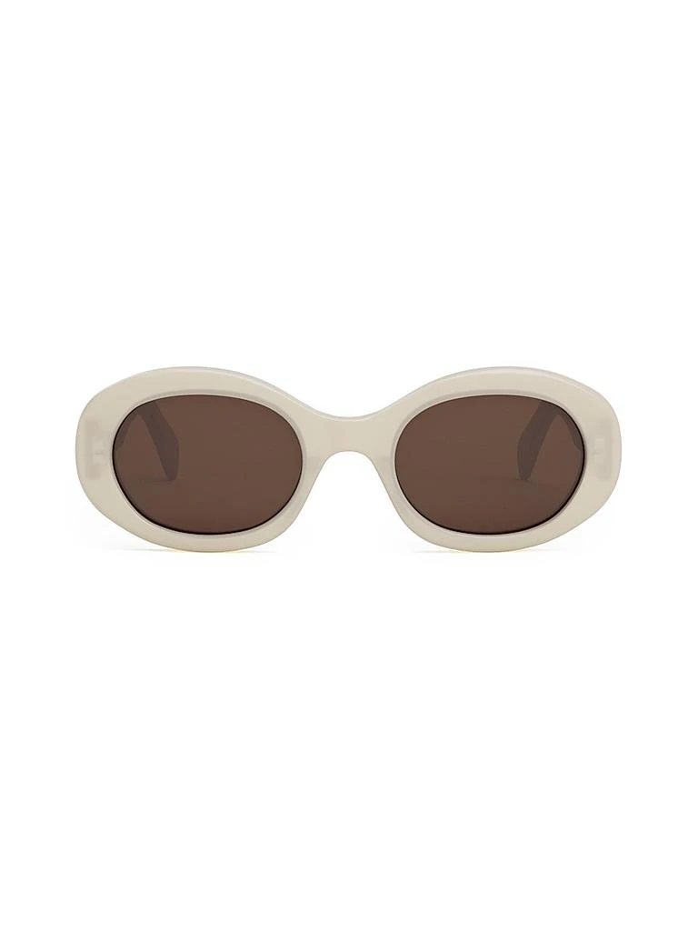 商品Celine|Triomphe 51MM Oval Sunglasses,价格¥3818,第2张图片详细描述