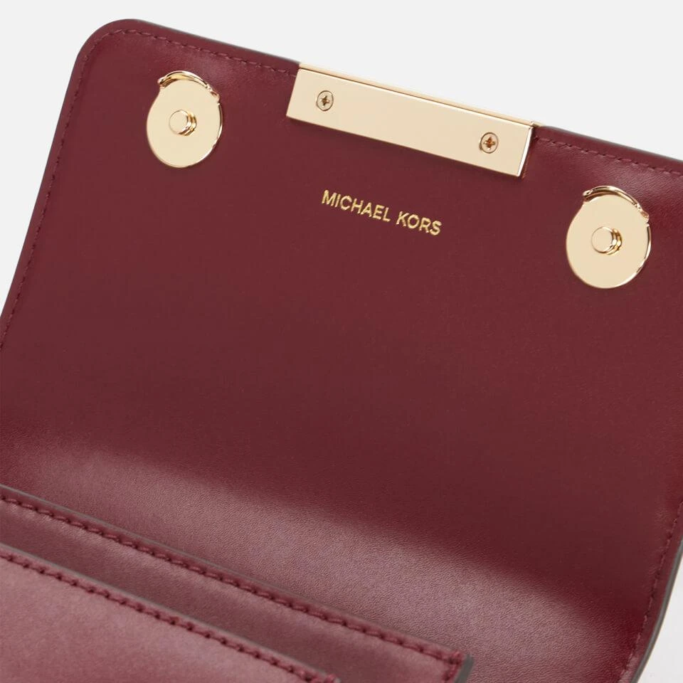 商品Michael Kors|MICHAEL Michael Kors Women's Jade Gusset Cross Body Bag - Dk Berry,价格¥921,第4张图片详细描述