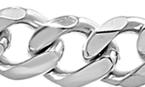 商品Effy|Men's Sterling Silver Curb Link Bracelet,价格¥745,第2张图片详细描述