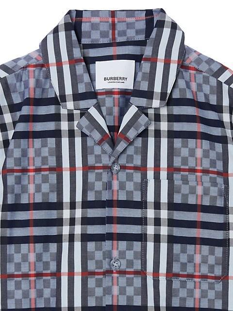 商品Burberry|Little Boy's & Boy's Herbie Check Short-Sleeve Shirt,价格¥1966,第5张图片详细描述