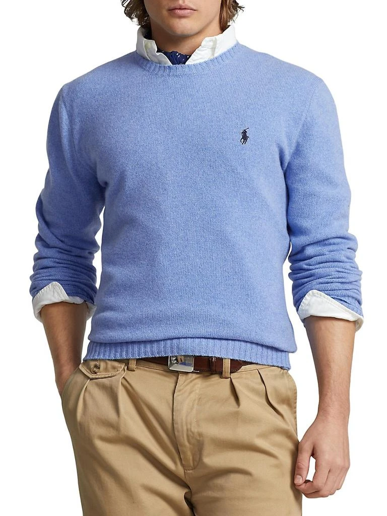 商品Ralph Lauren|Wool-Cashmere Crewneck Sweater,价格¥657,第1张图片