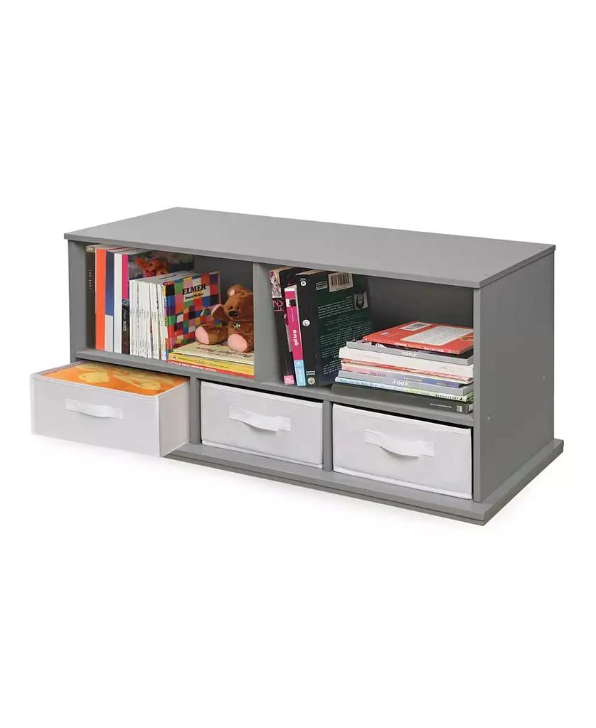 Stackable Shelf Storage Cubby With Three Baskets 商品