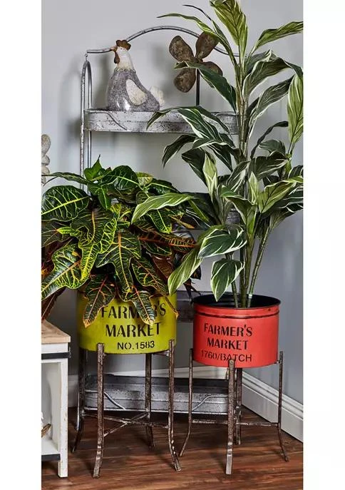 商品Monroe Lane|Lane Farmhouse Metal Planter   Set Of 3,价格¥2769,第2张图片详细描述