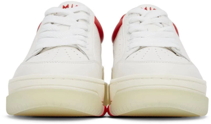 商品AMIRI|White & Red Stadium Low Sneakers,价格¥2492,第2张图片详细描述