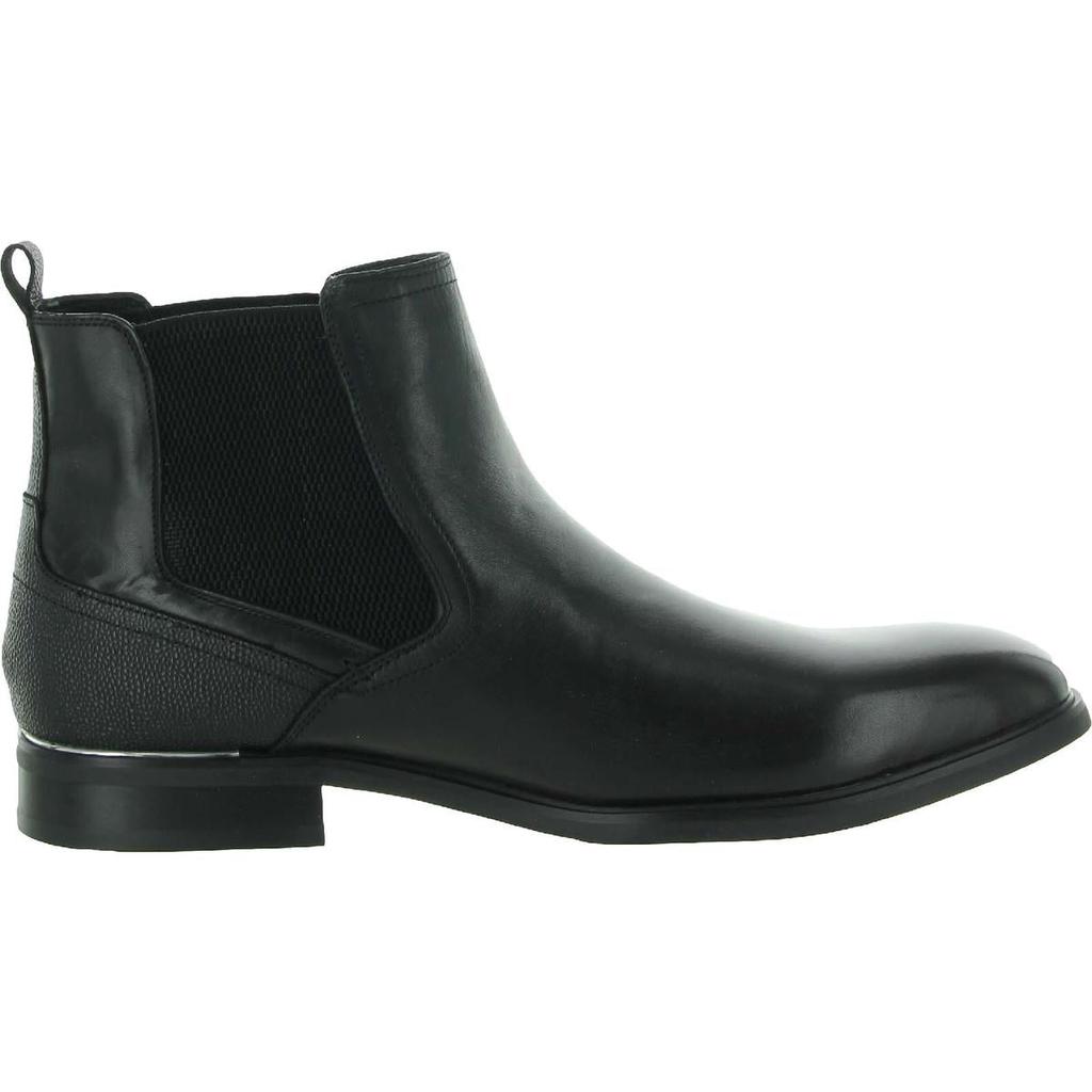 Steve Madden Mens Afinity Leather Textured Chelsea Boots商品第6张图片规格展示