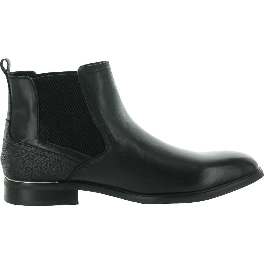 商品Steve Madden|Steve Madden Mens Afinity Leather Textured Chelsea Boots,价格¥399,第4张图片详细描述