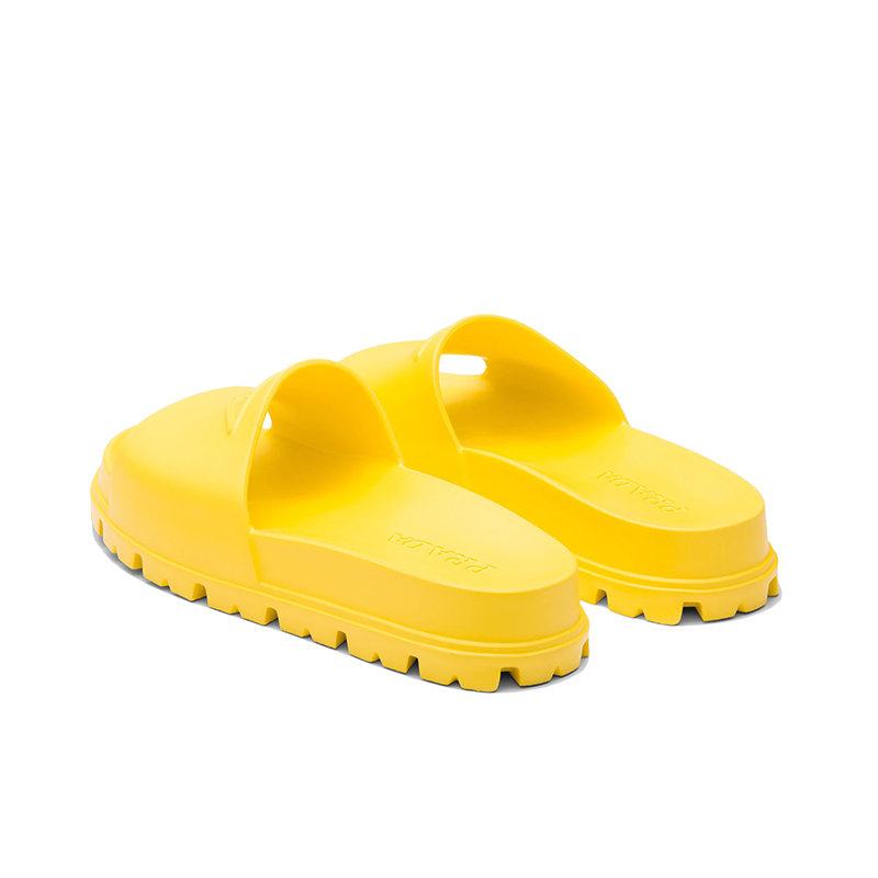 【预售3-7天】PRADA/普拉达 22年春夏新款 男士阳光黄色橡胶拖鞋穆勒鞋2X3085_3LKV_F0377商品第3张图片规格展示
