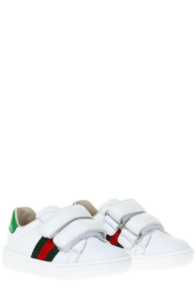 商品Gucci|Gucci Kids Stripe Detailed New Ace Touch-Strap Sneakers,价格¥1517,第2张图片详细描述