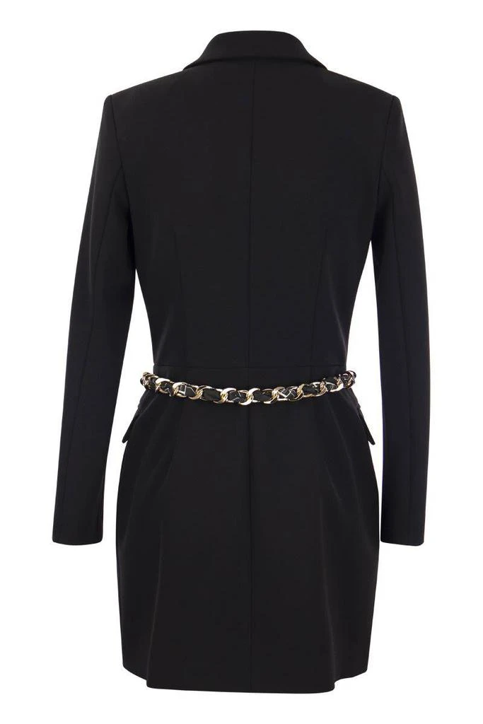 商品ELISABETTA FRANCHI|ELISABETTA FRANCHI Robe-manteau in double crepe scarf belt,价格¥4341,第2张图片详细描述