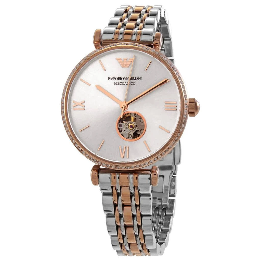 商品Emporio Armani|GIANNI T-BAR Automatic Crystal Ladies Watch AR60019,价格¥1993,第1张图片