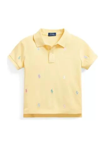 商品Ralph Lauren|Lauren Childrenswear Girls 7 16 Polo Pony Pique Polo Shirt,价格¥186,第1张图片