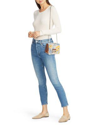 商品Furla|Floral Leather Shoulder Bag,价格¥1546,第4张图片详细描述