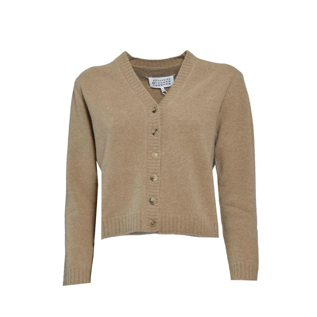 商品MAISON MARGIELA|Camel Lambswool Cardigan,价格¥6125,第1张图片