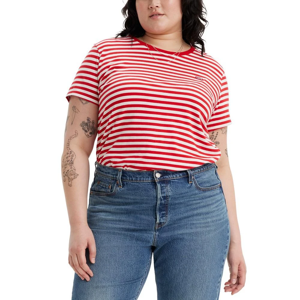 Levi's | Trendy Plus Size Perfect Sandy Striped T-Shirt