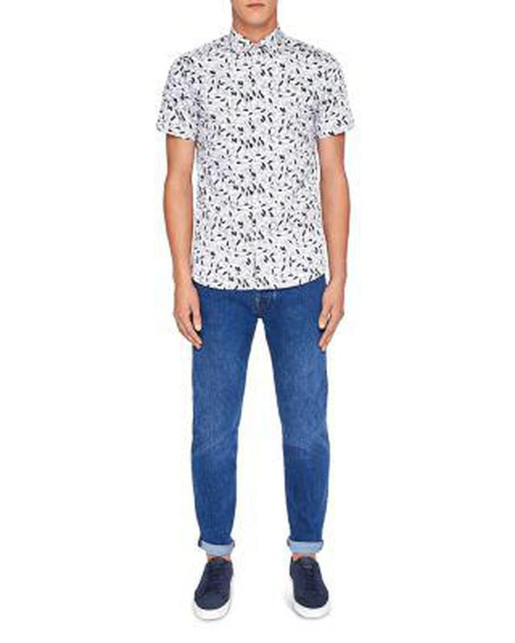 商品Ted Baker London|Saquili Floral Print Regular Fit Button-Down Shirt,价格¥770,第3张图片详细描述