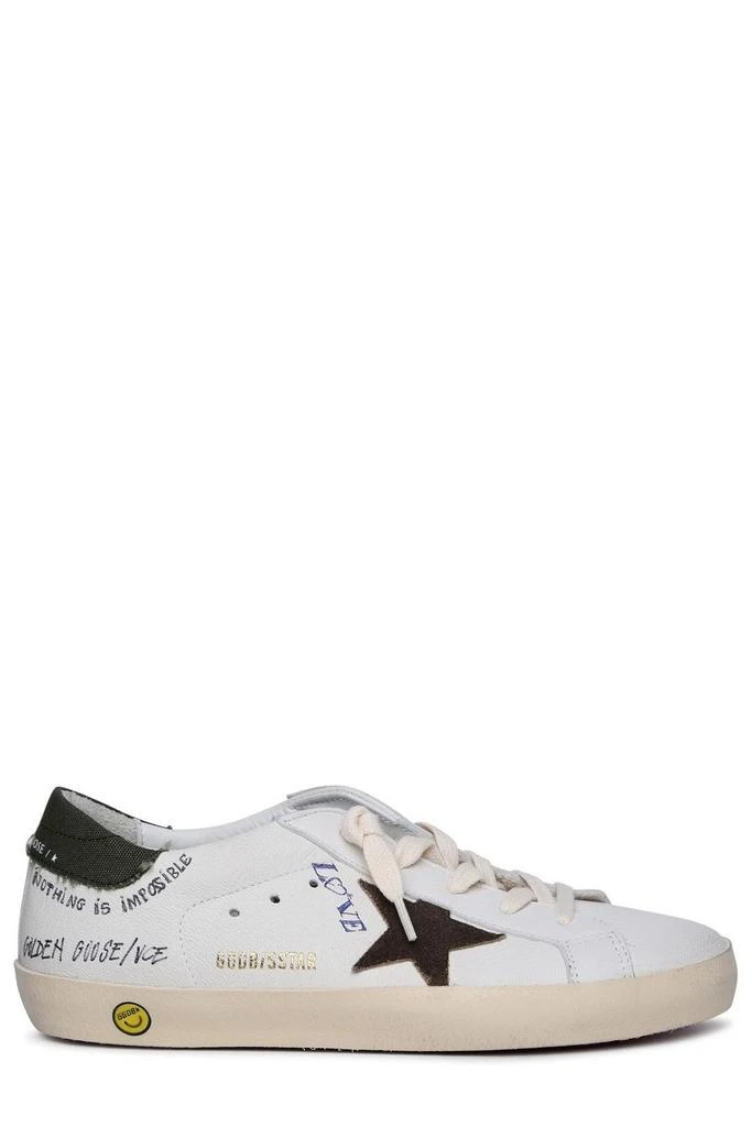 商品Golden Goose|Golden Goose Kids Super Star Slogan-Printed Low-Top Sneakers,价格¥1370,第1张图片