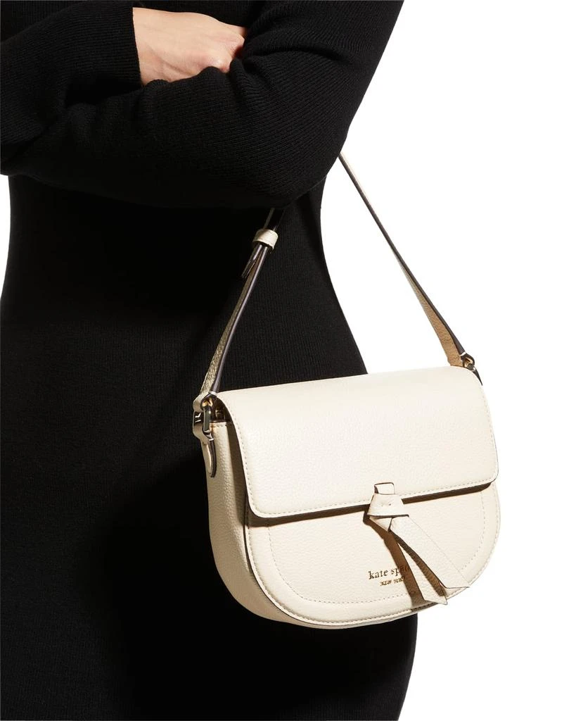 商品Kate Spade|knott medium leather saddle bag,价格¥1330,第5张图片详细描述