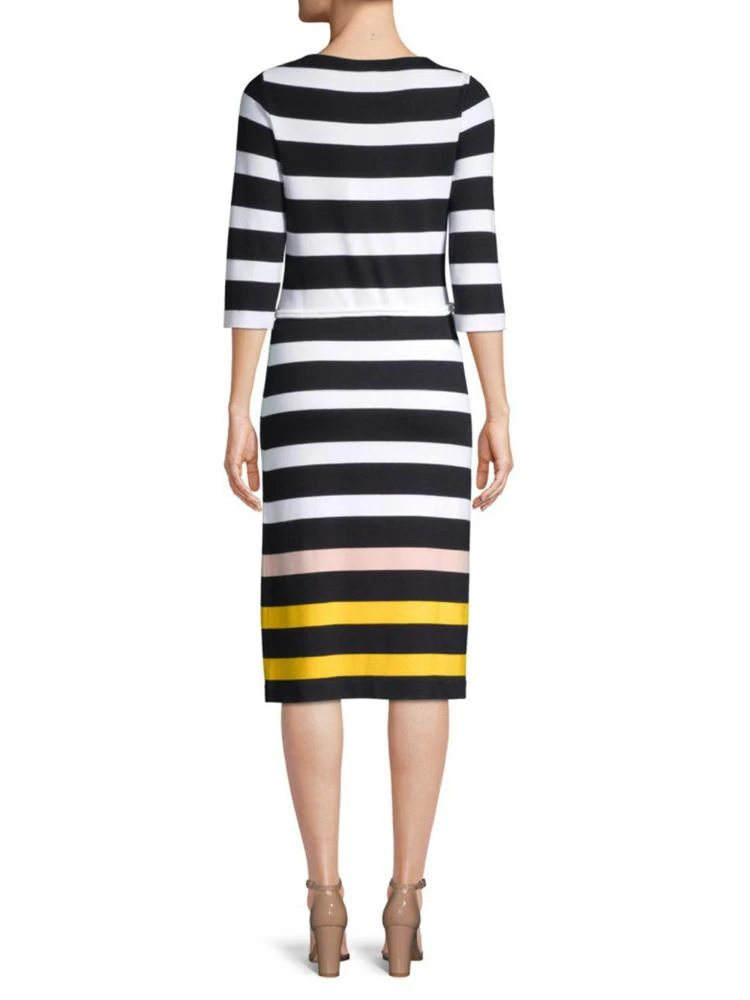 商品Hugo Boss|Elsara Striped Jersey Sheath Dress,价格¥979,第2张图片详细描述