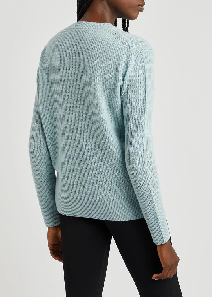 商品Moncler|Light blue wool and cashmere-blend jumper,价格¥4899,第3张图片详细描述