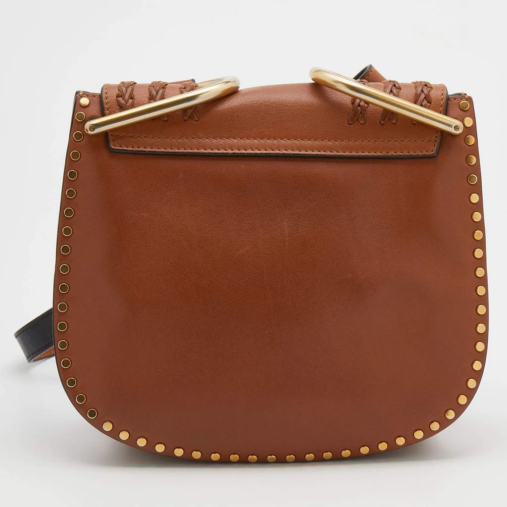 商品[二手商品] Chloé|Chloe Brown Leather Small Braided Hudson Shoulder Bag,价格¥5935,第4张图片详细描述