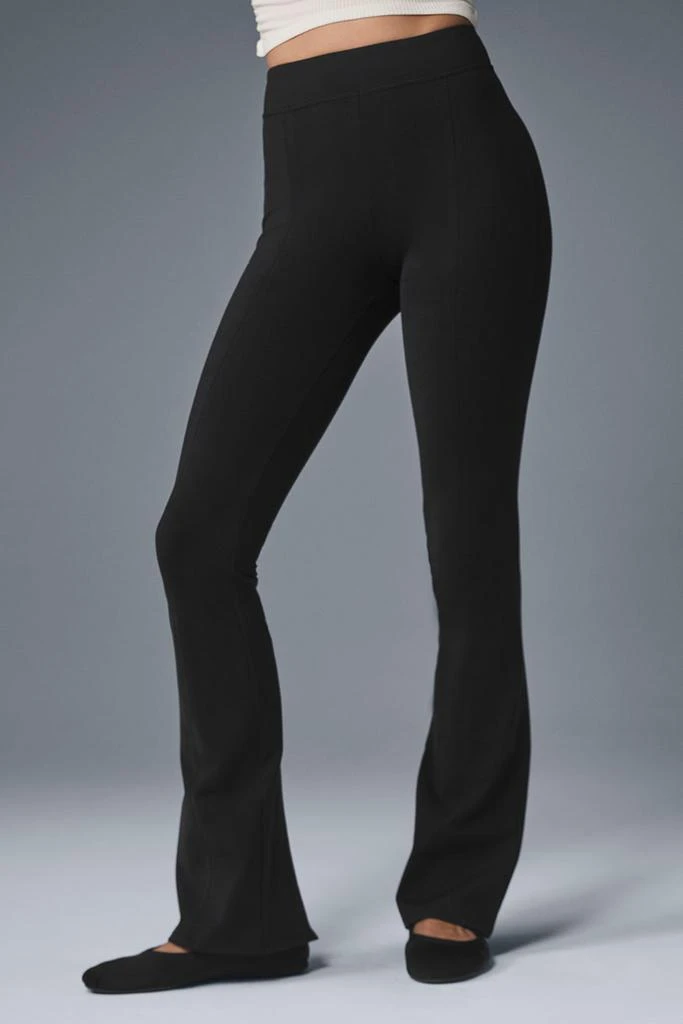 商品Alo|Airbrush High-Waist Kick-Back Legging - Black,价格¥810,第1张图片