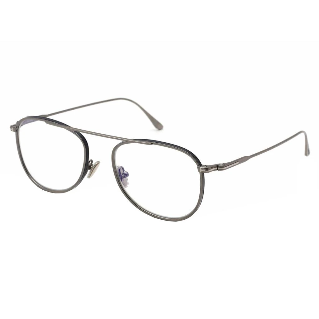 商品Tom Ford|Tom Ford Men's Eyeglasses - Shiny Dark Ruthenium Pilot Metal Frame | FT5691-B 012,价格¥726,第1张图片