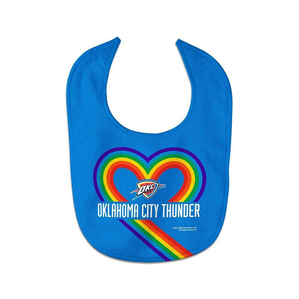 商品Wincraft|Newborn and Infant Boys and Girls Oklahoma City Thunder Rainbow Baby Bib,价格¥75,第1张图片