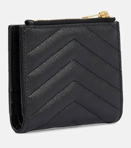 商品Yves Saint Laurent|Monogram zipped leather wallet,价格¥4120,第3张图片详细描述