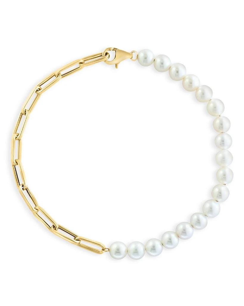 商品Bloomingdale's|14K Yellow Gold Cultured Freshwater Pearl Bracelet - Exclusive,价格¥21004,第1张图片详细描述