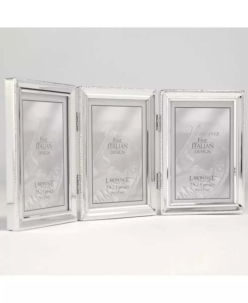 商品Lawrence Frames|Metal Triple Picture Frame with Inner Beading, 3.5" x 5",价格¥282,第3张图片详细描述