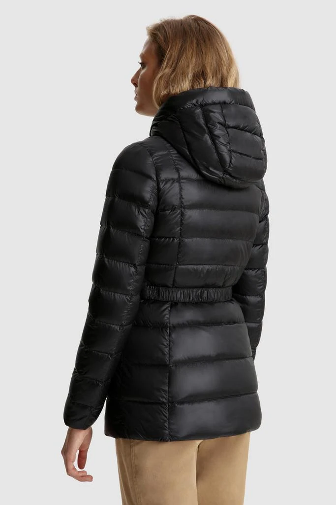 商品Woolrich|Abbie Quilted Jacket in Satin Nylon with Hood,价格¥1789,第4张图片详细描述