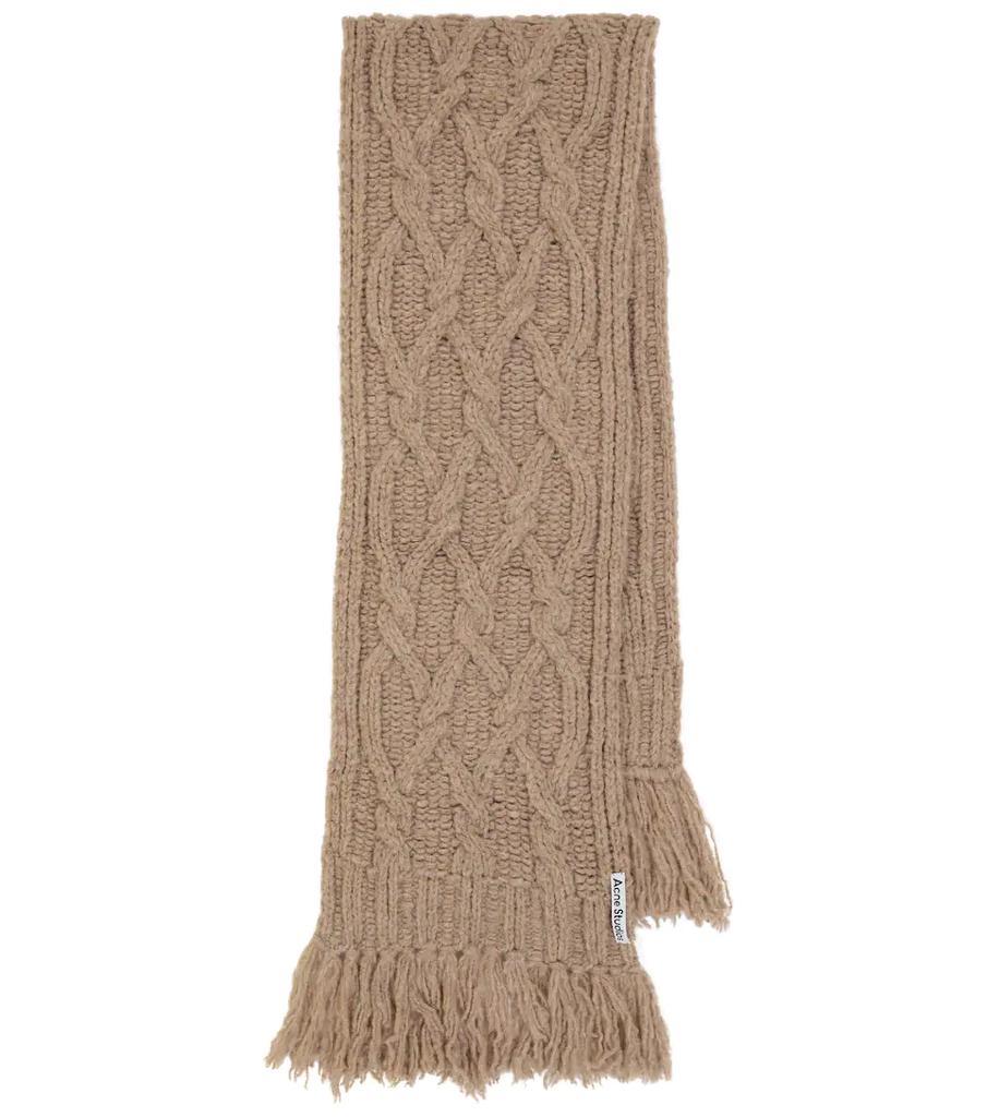 商品Acne Studios|Cable-knit wool-blend scarf,价格¥2209,第1张图片