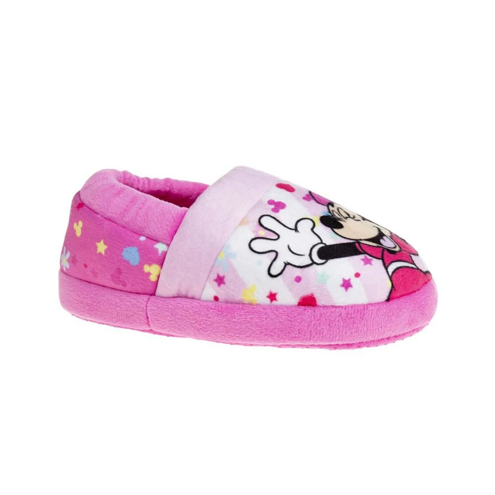 商品Disney|Little Girls Minnie Mouse Happy Go Lucky Dual Sizes Slippers,价格¥170,第1张图片