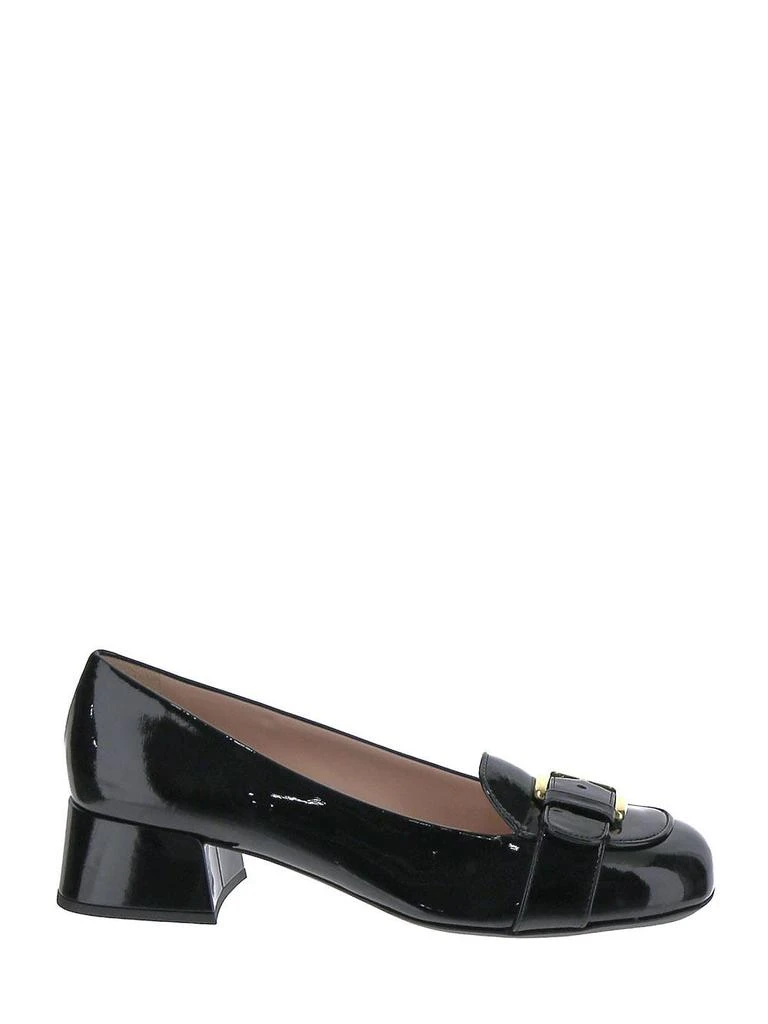 商品Miu Miu|Black Leather Loafers,价格¥5987,第1张图片